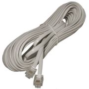 RJ-11 (6P-4C) 5m. white