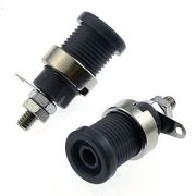 Z012 4mm panel jack BLACK