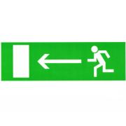Информационный знак Направление к выходу налево ПВХ 100