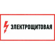 Информационный знак Электрощитовая 100х300